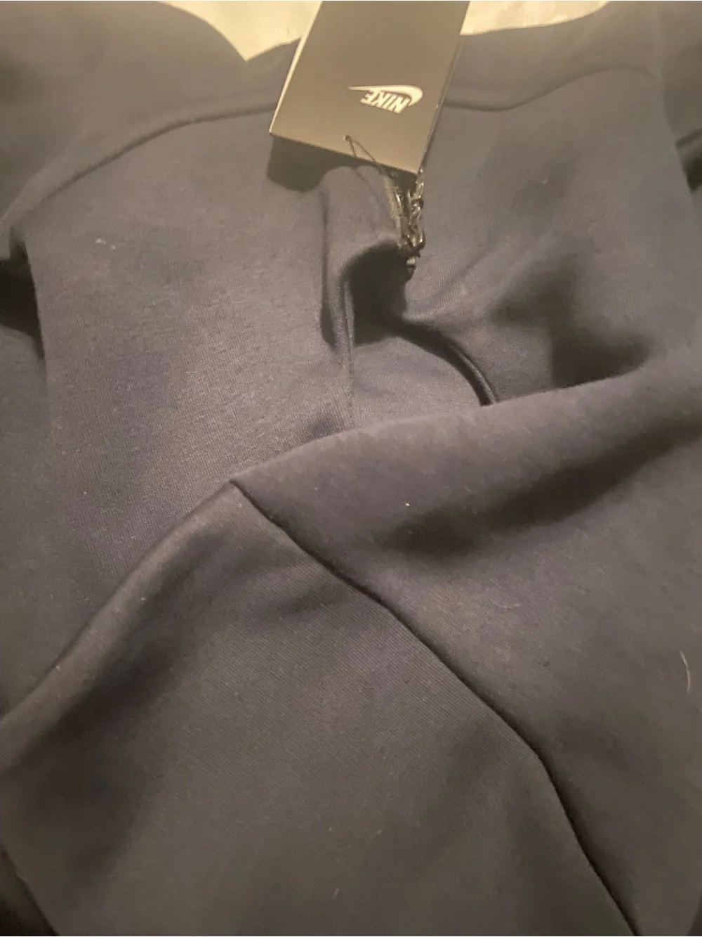 Nike Tech  fleece hoodie, navy blue